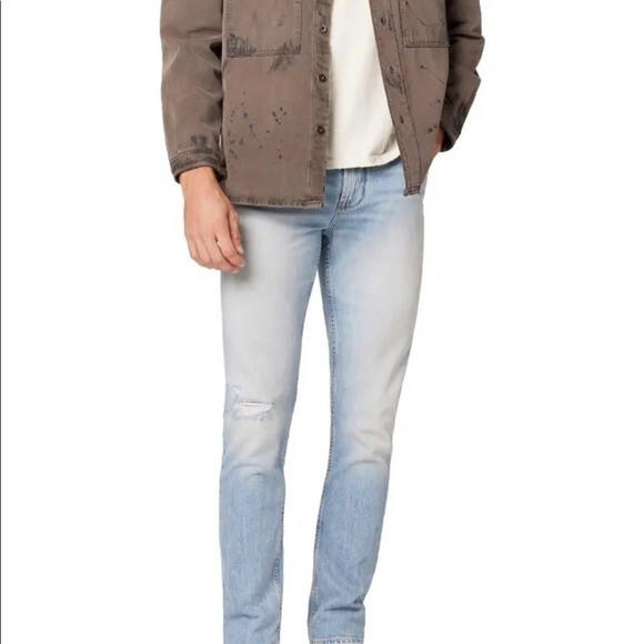 Hudson Jeans Other - NWT‎ Hudson Axl Mens Jeans Ripped Skinny Fit Jeans Silence Size 31